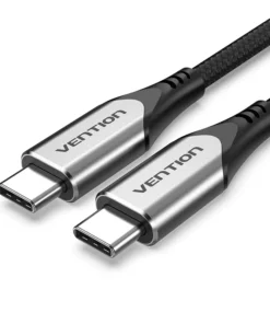 Vention Cotton Braided USB-C to USB-C 3.1 Cable 1M Gray