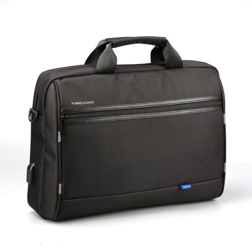 Kingsons 15.6-inch Black Shoulder Laptop Bag