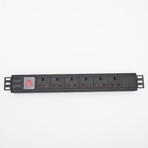 6 Way Cabinet PDU Power Distribution Unit white