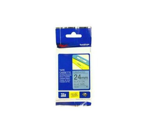Brother TZe-551 Black On Blue Laminated Tape
