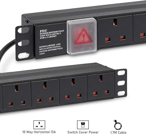 10-Way Power Distribution Unit (PDU) with UK Plug in Kenya